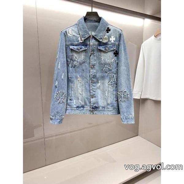 クロムハーツ CHROME HEARTS2026春秋新作おしゃれカジュアルデニムジャケット