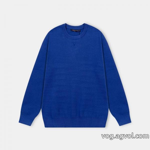 LVルイヴィトン25 ss冬の定番刺繍ロゴラウンドネックセーター