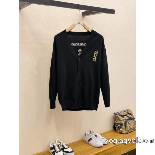 CHROME HEARTS2026秋冬定番シンプルエアリーカーディガンボトムニット