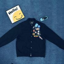 STUSSYステューシー春のエンブレム貼り刺繍野球ウェアジャケット