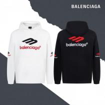 Balenciagaパリ3 Mアルファベットロゴ刺繍ドローストリングフードコート