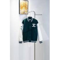 Celineセリーヌ2024 ssカレッジ風パステルカラー野球ウェアジャケット