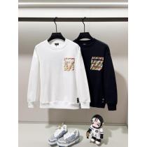 FENDI高品質七色F字母LOGO小標刺繍純綿丸首衛衣