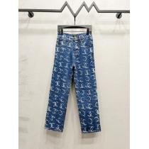 コピー&ブランドクラシックフルプリントロゴジーンズ