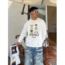 FENDI秋冬ヨーロッパトップクラスのオリジナルファッションカジュアル長袖プリントTシャツ衛衣