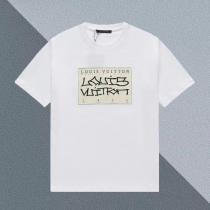 ルイ ヴィトン LOUIS VUITTONプリント下地刺繍草書ロゴ半袖Tシャツ
