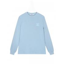 コピー立体真空刺繍ダブルCアルファベットロゴ男女同型ヘッダー丸首長袖Tシャツ