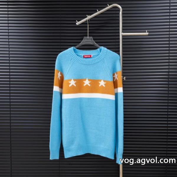 supremeペンタゴンキルティングニットロングセーター