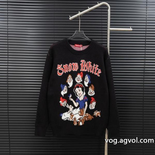 SUPREMEグリム童話白雪姫小人ニット長袖セーター