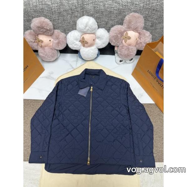 LOUIS VUITTON新作MONOGRAMキルティングジャケット風シャツ