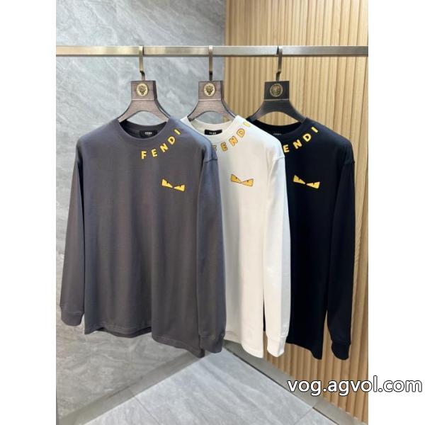 FENDI最終価格 超激得 デザイン性の高い偽物 ブランド 販売長袖Tシャツ