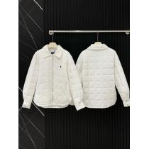 Ralph Laurenポニー刺繍ファスナー開襟薄手チェック綿入れの服