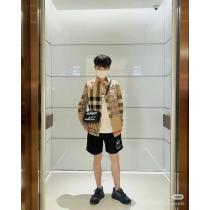 BURBERRY春先の新作パッチワークメンズビジネスシャツ公式サイト同モデル