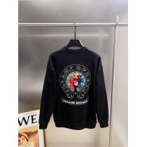 CHROME HEARTS2026秋冬新作クロス貼り刺繍ラウンドネック長袖パーカー