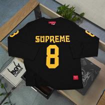 2026新作Supremeクラシック8号アルファベット柄ロゴプリントカジュアルカップル長袖Tシャツ
