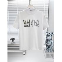 GIVENCHY 25 SS高バージョン胸貼りプリントロゴラウンドネック半袖Tシャツ