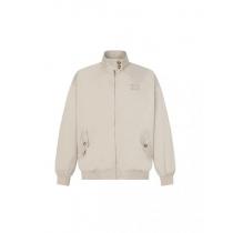 MiuMiuロゴ内赤チェックスタンドカラージャケット