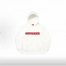 Supremeプリント連帽長袖加絨アメリカントレンドパーカー