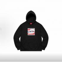 Supremeアルファベットロゴプリント連帽にスエードのアメリカントレンドパーカー