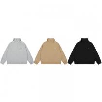 Ralph Lauren定番ポニー刺繍ハーフジッパー開襟POLOパーカー