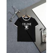 CELINE凱旋門ロゴプリント定番Tシャツ半袖