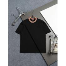 Burberryアルファベットネック飾りクルーネックニット半袖Tシャツ