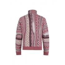 LOUIS VUITTON25SSヘッダーハーフジッパー変則ジャカードセーターコート