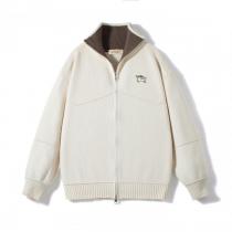 BURBERRY軍馬刺繍ジッパーニットカーディガンコート
