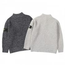 STONE ISLAND定番ハーフジッパーワッペンニットセーター