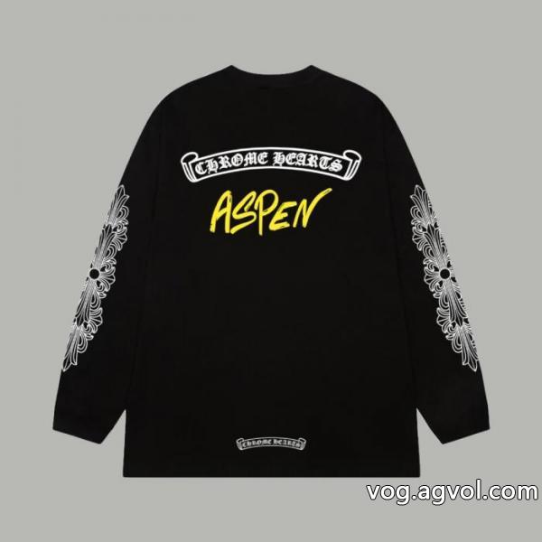 長袖Tシャツブランド 通販 激安大人気セール HOT新品 風通しの良いフレアCHROME HEARTS