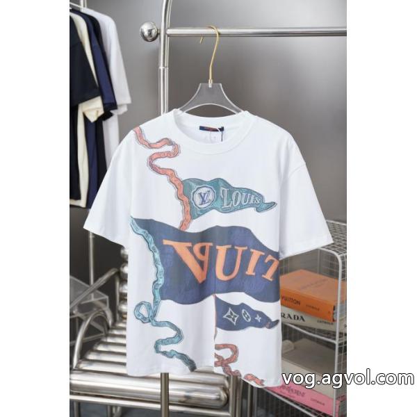 ブランド コピー 販売店LOUIS VUITTON最新作入荷 新しい品質保証 25秋冬最新モデル半袖Tシャツ