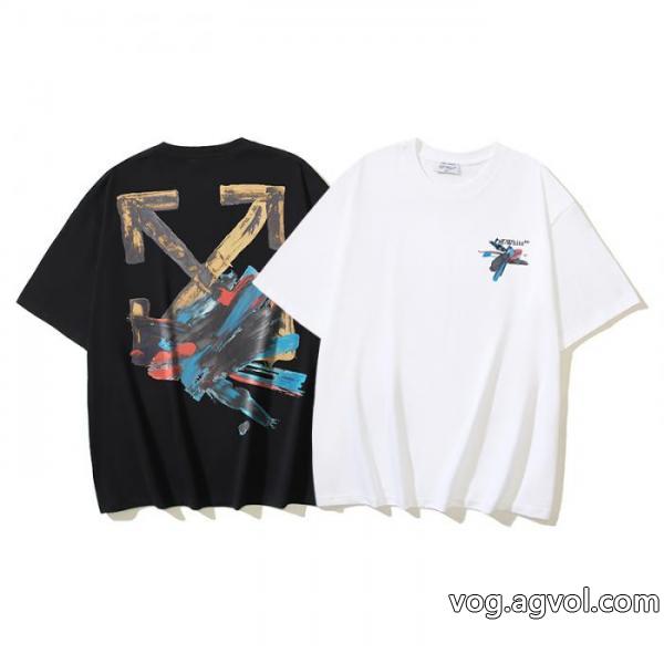 2026SS秋冬　人気モデル 限定価格 爽やかマルチ半袖TシャツOff-White偽物 ブランド