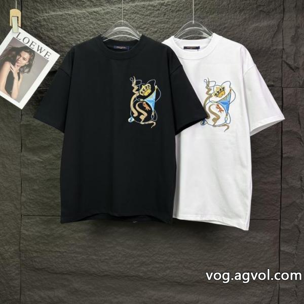 オシャレな逸品 海外限定 お気に入りのスタイル半袖Tシャツ偽 ブランド 通販LOUIS VUITTON