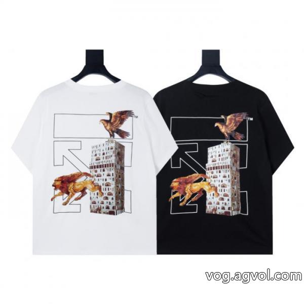 Off-Whiteブランド コピー 通販最高級 大注目！  型崩れしにくい半袖Tシャツ