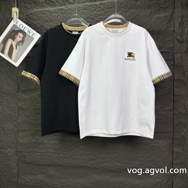 バーバリーブランド 通販店HOT送料無料 清涼感あるカジュアル 人気売れ筋商品半袖Tシャツ