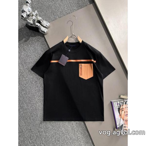 半袖Tシャツコピー 品 ブランドお洒落な存在感  王道コンビ 店舗完売品LOUIS VUITTON