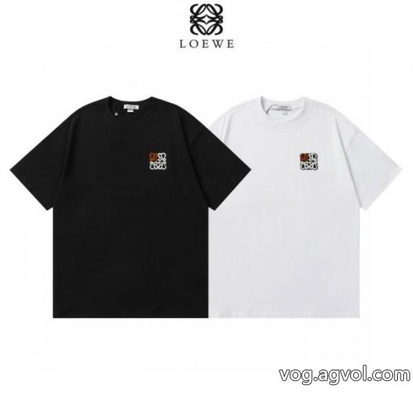 憧れの 海外セレブ定番愛用  完売必至半袖TシャツLOEWE偽 ブランド 通販