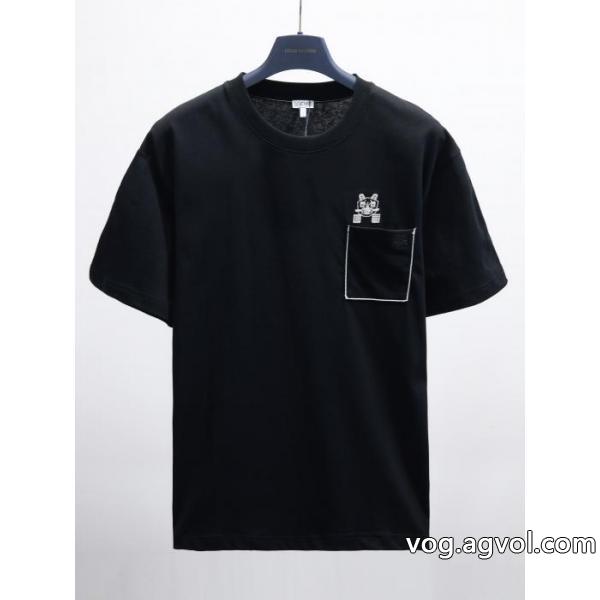 最安値激しい争奪戦 有名な 人気ブランドの秋冬新色ブランド コピー  半袖TシャツLOEWE