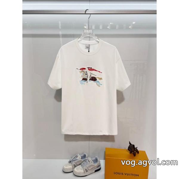 BURBERRY偽 ブランド 購入NEW大変素敵 全国無料定番人気 2026awTシャツ
