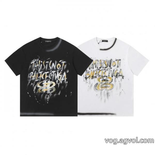 コピー 品 ブランドbalenciaga定番人気 目を惹く作品 洗練された印象Tシャツ