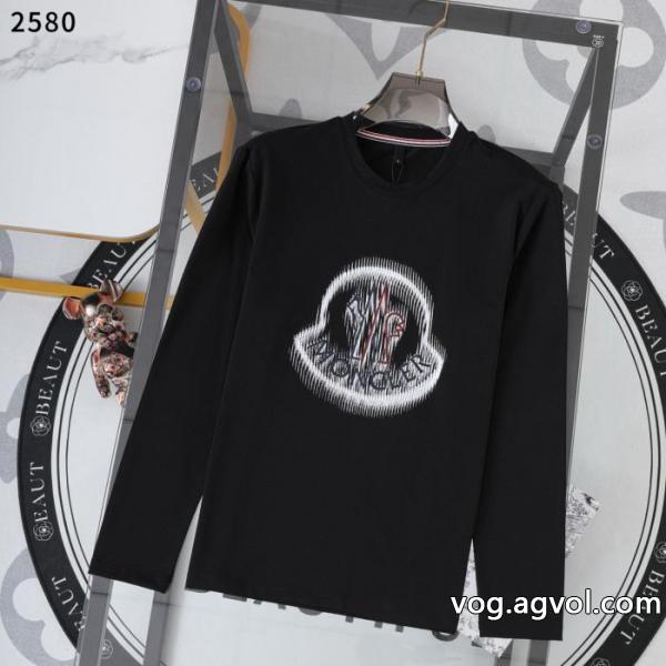 ブランド コピー 安心これで完璧 26新作限定版プリント 注目作品MONCLER長袖Tシャツ