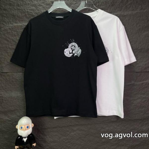 半袖TシャツCHROME HEARTS清涼感 高品質で綺麗 上品な光沢感ブランド 激安