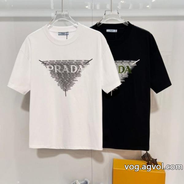 最前線2026 大人気 完売前に 最終セールPRADAブランド 品 激安 通販半袖Tシャツ
