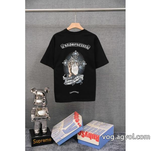 流行の最前線 超定番人気 マストアイテム新入荷半袖Tシャツスーパー コピーCHROME HEARTS