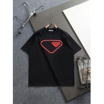 偽 ブランド 購入プラダ半袖Tシャツ使い勝手の良いトレンド 高級品 雑誌掲載
