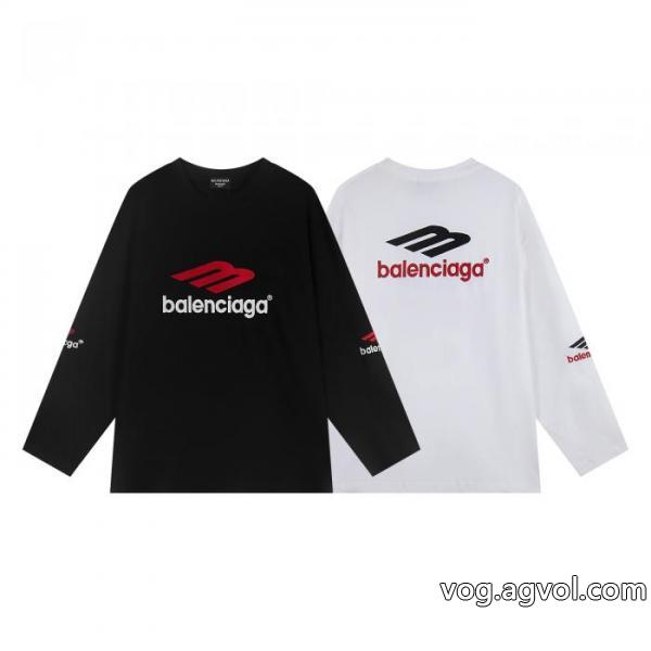 balenciaga耐久性に優れ 絶対欲しい新作 2026即旬な装いにブランド 通販店長袖Tシャツ