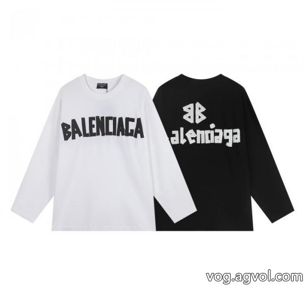 偽 ブランド 通販balenciaga個性を引き立て 海外直送 都会的な印象長袖Tシャツ