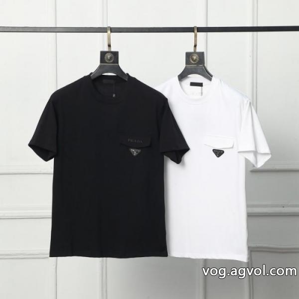 高級ブランド超安特価 HOT最新作 人気が爆発 半袖TシャツPRADA偽 ブランド 通販