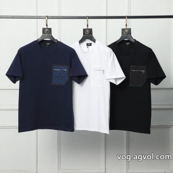 ブランド 通販 激安限定人気セール アイドル着用 大評判のデザインFENDI半袖Tシャツ