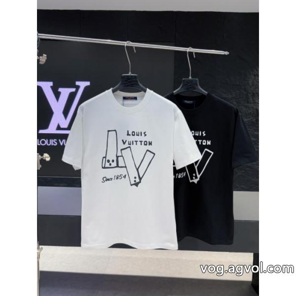 スーパー コピー 品LOUIS VUITTON半袖Tシャツ2026年の夏のマスト 販売記念価格 海外セレブ定番愛用 